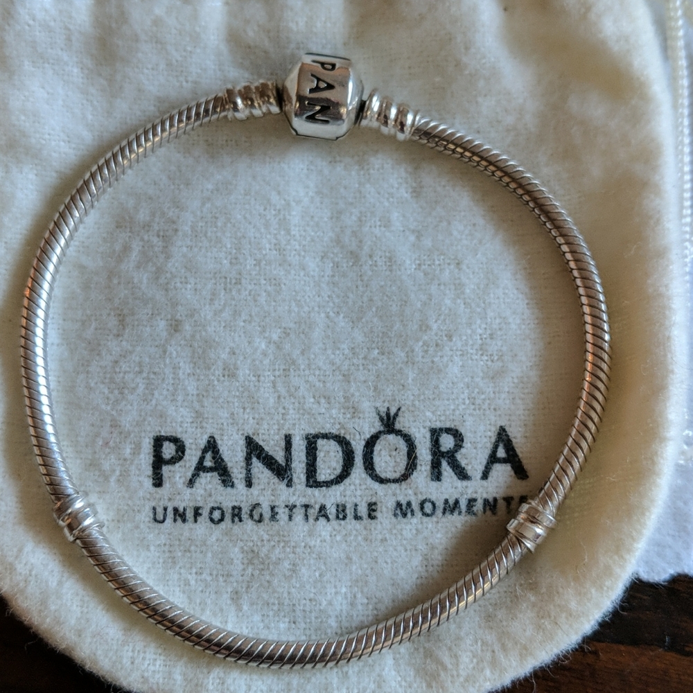Pandora Sterling Silver Barrel Clasp Bracelet